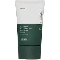 Зволожуючий сонцезахисний крем Anua Heartleaf Silky Moisture Sunscreen SPF 50+ PA++++ 50 мл (BT20450)