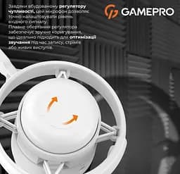 Микрофон конденсаторный GamePro UGM-105 USB White - мініатюра 6
