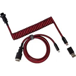 Кабель Keychron Type-A/Type-C Premium Coiled Aviator Cable-Straight Red (CAB2_KEYCHRON)