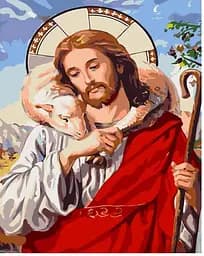 Набір для розпису по номерах Христос, Strateg, 30x40 см, SS6749