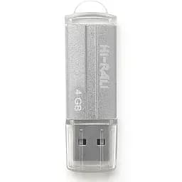 Флеш накопитель USB 4Gb Hi-Rali Corsair серебристый USB 2.0 (HI-4GBCORSL)