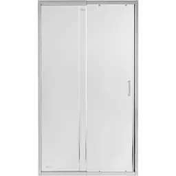 Душевые двери в нишу Qtap Taurus CRM201-11.C6 110-120x185 см, стекло Clear 6 мм, покрытие CalcLess, универсальное, прозрачное