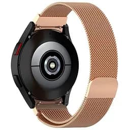 Ремешок для Samsung Galaxy Watch 5 - Rose Gold Watchbands Milanese Loop ширина крепления 20мм металлический (WB00S4MMILANESE4ROSEGOLD5)