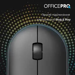 Бездротова миша OfficePro M185B Silent Click Wireless Black (M185B) - мініатюра 11
