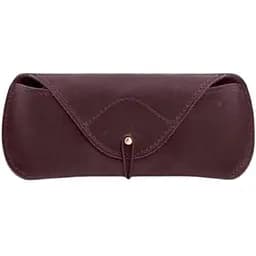 Кожаный чехол для очков BlankNote Crazy Horse с клапаном на резинке 