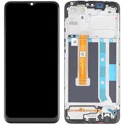 Дисплей Oppo A15 /A15s /A35 чорний, оригінал PRC, з рамкою, версія 1, p/n: FPC-HTF065H093-A0