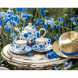 Набір для розпису по номерах Ранковий чай, 40x50 см, КНО5703