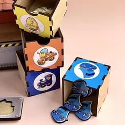 Дерев'яна настільна гра Транспорт-2 Ubumblebees (ПСД006) PSD006 сортер-комодик - мініатюра 6