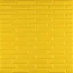 3D панель самоклеящаяся кладка 700х770х7мм Желтая (037) SW-00000302