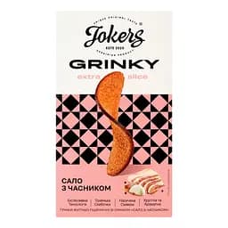 Грінки Jokers Extra Slice житньо-пшеничні зі смаком сала з часником 90 г (968979) - мініатюра 2