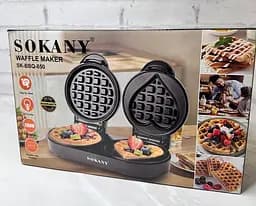 Вафельниця подвійна Sokany SK-BBQ-850 для товстих бельгійських вафель сердець 1100 Вт - мініатюра 7