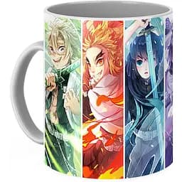 Кухоль GeekLand Demon Slayer Kimetsu no Yaiba Клинок, що розтинає демонів персонажі KY.02.17 330 мл білий - мініатюра 3