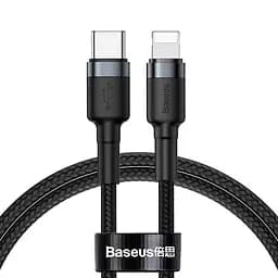 Кабель Baseus Cafule Cable Type-C to lightning PD 18W 1m Gray+Black