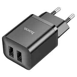 Зарядний пристрій Hoco N25 Maker (2 USB) 6931474782076 чорний - мініатюра 2