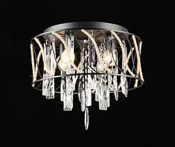 Люстра подвесная хрустальная E2730/4 Черный