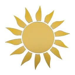 Дзеркальний декор Wall Sticker SW-00002502 акриловий самоклеючий 15 шт. золото