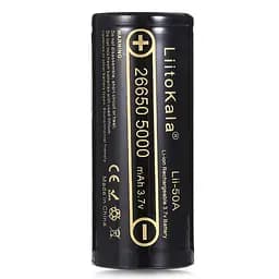 Акумулятор 26650 Liitokala 5000mAh 20A Li-ion (Lii-50A) - мініатюра 3
