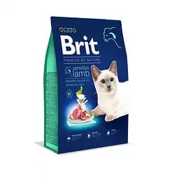 Сухий корм Brit Premium Cat by Nature Sensitive для котів з чутливим травленням, з ягнятком, 8 кг