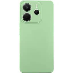 Чохол TPU Getman Liquid Silk Full Camera для Xiaomi Redmi Note 14 4G (Int. version) Зелений / Pistachio