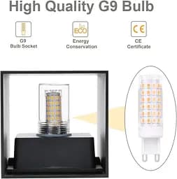 Світлодіодні настінні світильники Klighten 4 Pack Зовнішні Внутрішні Теплі білі 3000K Сучасний пусковий дизайн 9 Вт - мініатюра 5