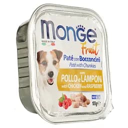 Вологий корм Monge Dog Fruit з куркою та малиною, 100 г (70013215) - мініатюра 3