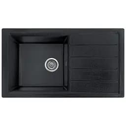 Мийка кухонна Valetti 19N гранітна 840х495 мм чорна