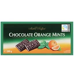 Шоколад черный Maitre Truffout с апельсиновой и мятной начинкой 200 г 