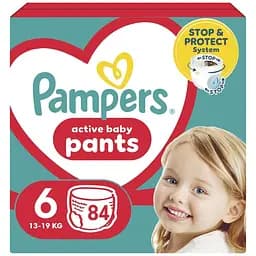 Подгузники Pampers трусики Pants Giant Размер 6 (14-19 кг) 84 шт. (8006540069530)