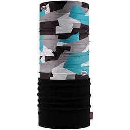 Шарф-труба детская (8-12) Buff Junior Polar, Renz Multi Черный-Бирюзовый