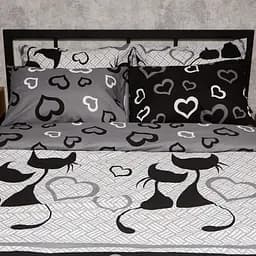 Набір наволочок Moon&Star Бязь Gold Люкс Feline Romance 60х60 см 2 шт