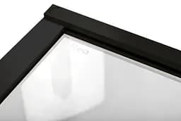 Душова кабіна Rea Hugo 100x100 black підвійна REA-K6602, Чорний матовий, Універсальна, прозрачний, Чорний матовий - мініатюра 6