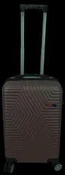 Мала пластикова валіза на колесах 45L Polo коричнева GD sum0028668