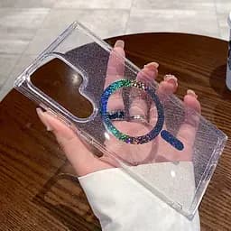 Чохол TPU Eclipse Sparkle (MagFit) для Samsung Galaxy S26 Ultra Clear - мініатюра 3