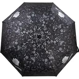 Жіноча складана парасолька механічна Zest 96 см чорна