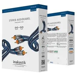 Аудіокабель міжблочний 2RCA-2RCA Inakustik Premium Audio Stereo RCA 0.75m - мініатюра 3