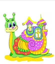 Набор для росписи по номерам Улитка с домиком, Strateg, 30x30 см, ES124