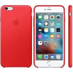 Чохол-накладка Apple Leather Case iPhone 6 plus/6s plus Red - мініатюра 3