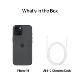 Смартфон iPhone 15 128GB Model A3090 Grade A Seller Refurbished Black - мініатюра 8
