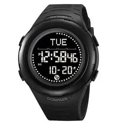 Часы мужские наручные спортивные Skmei 2166 Compass с компасом и шагомером (Черный)