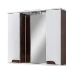 Дзеркало ПіК Сімпл венге з шафками та LED підсвіткою 80 см 30412