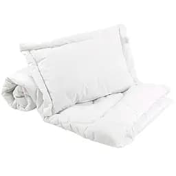 Комплект Руно силиконовый зимний в детскую кровать: подушка 40х60 см + одеяло 105х140 см белый (923.04СЛУ)