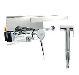 Гігієнічний душ з поличкою + тримач паперу 35 Frap 1/10, Хром F7516