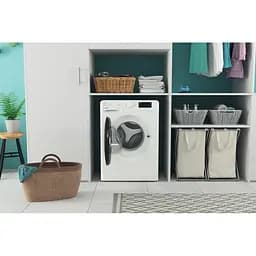 Пральна машина Indesit фронтальна, 6кг, 1000, A+++, 43см, дисплей, чорний люк, білий (OMTWSE61051WKUA) - мініатюра 5
