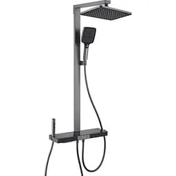 Душова система з термостатом Mixxus Premium Next-009-J 4 режими graphite MI6544, Графіт