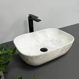 Умивальник VBI Ravenna light stone накладний VBI-011206, Сірий