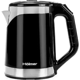 Електрочайник Holmer HKS-202D 1500 Вт 1.8 л чорний зі сріблястим