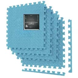 Мат-пазл (ласточкин хвост) PowerPlay EVA Puzzle Mat 120 x 120 x 1.2 cм Голубой (PP_4414_Light_Blue)