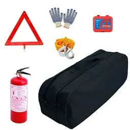 Сумка набір автомобіліста Стандарт mini ОП-2 чорна 2 відділи 01-045