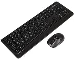 Комплект (клавіатура, миша) бездротовий A4Tech FG1012 Black (FG1012 (Black)) - мініатюра 3