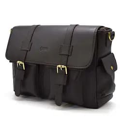 Кожаная мужская сумка через плечо TARWA 27х39х12 см sum0025342